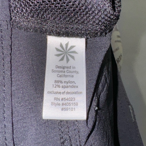 EUC: Athleta Crop Nylon Black Capri - Picture 6 of 6